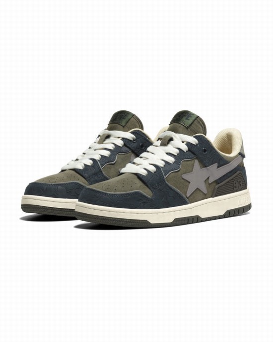 Adidași Bape SK8 STA Dama Bleumarin Albastri | SKLURJ854