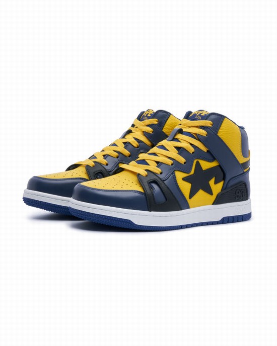 Adidași Bape STA 93 HI Barbati Bleumarin Albastri | ZLNDUG493