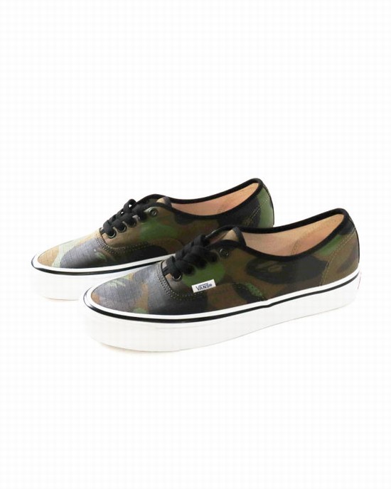 Adidași Bape X Vans 1st Camo Authentic Barbati Verzi | QAEBUW957