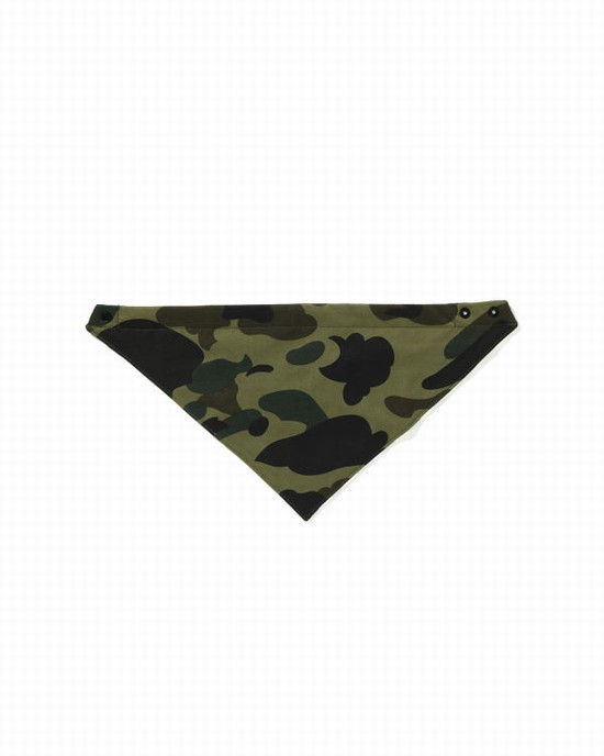 Bavetă Bape 1st Camo Bandana Copii Verzi | GJMCYS795
