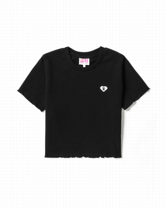 Bluzele Bape Cropped logo Dama Negrii | QSERNY638