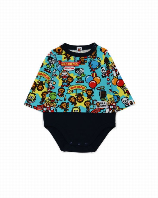 Body-uri Bape Milo Circus Copii Albastri | SEGAIJ540
