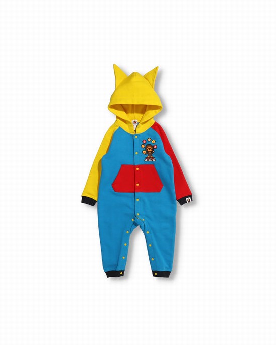Body-uri Bape Milo Circus Coverall Copii Galbeni Albastri Rosii | DGLAPM356