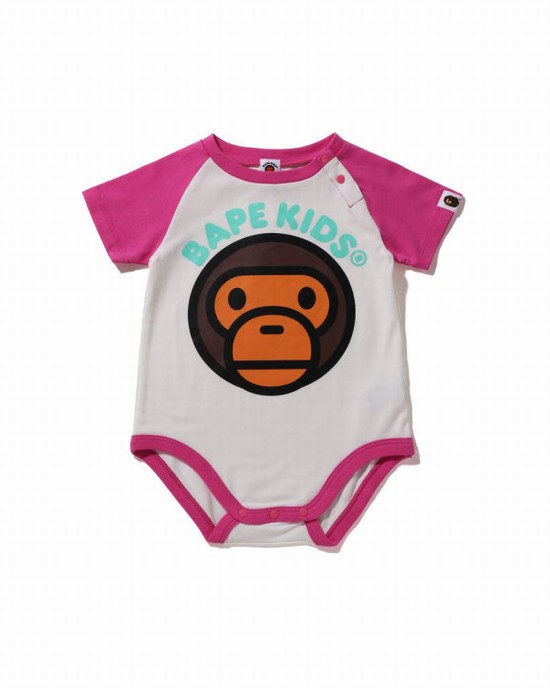 Body-uri Bape Milo Copii Albi | YTWIZE985