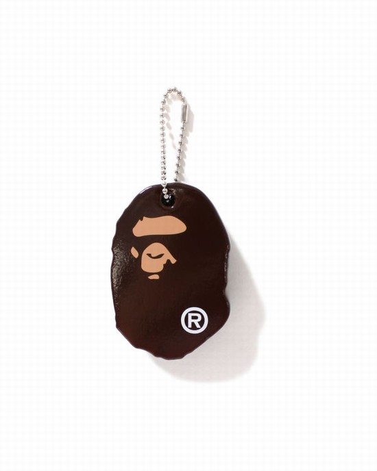 Brelocuri Bape Ape Head Barbati Maro | HKAJXO875