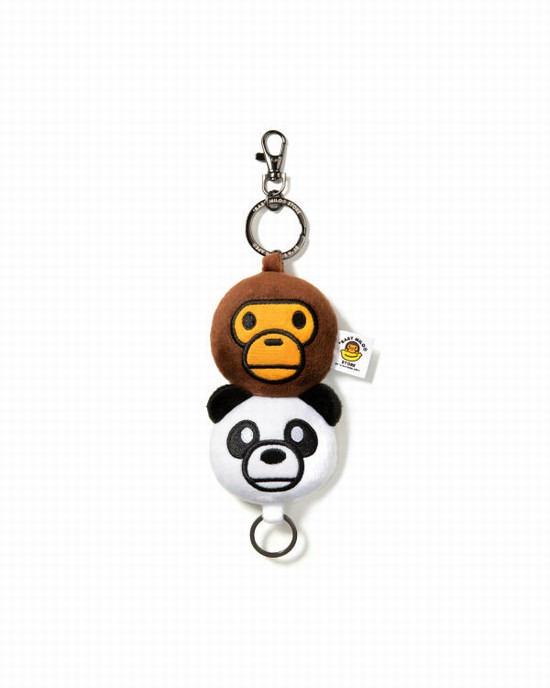 Brelocuri Bape Milo Plush Barbati Albi | EJIBUP065