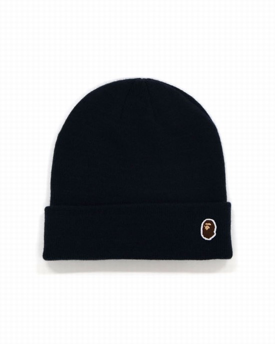 Caciuli Bape Ape Head One Point Barbati Bleumarin Albastri | FEMTYA564