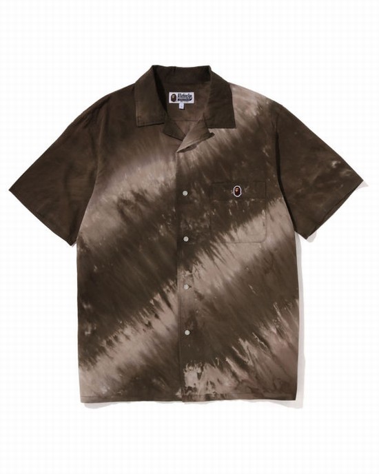 Camasa Bape Ape Head One Point Dye Barbati Maro | RXKAPS715