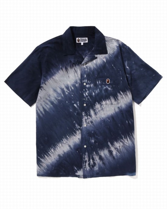 Camasa Bape Ape Head One Point Dye Barbati Gri | THGECN067