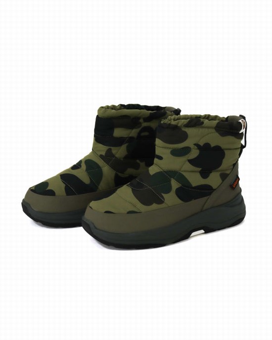 Cizme Bape X Suicoke Bower Barbati Verzi | FKVRZU986