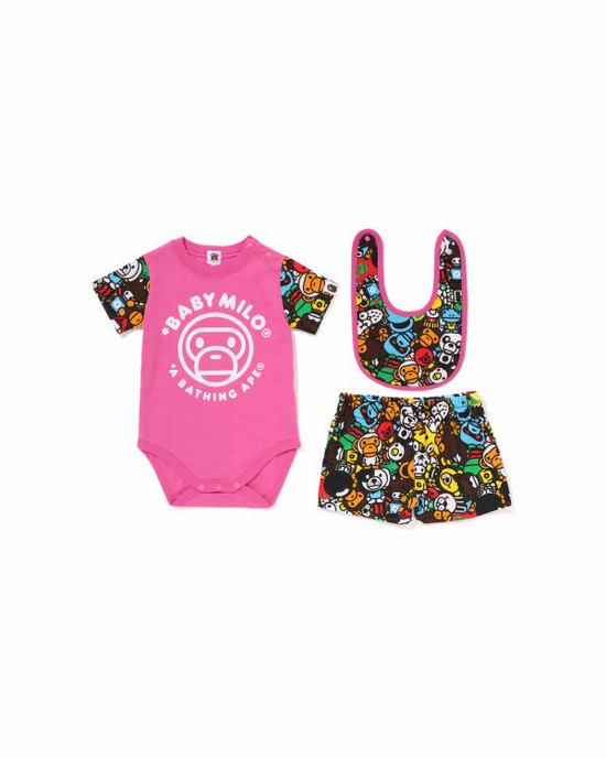 Costume Bape Milo All Safari Gift Copii Roz | SCRMEW826