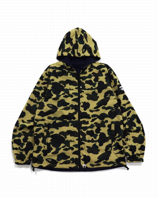 Geaca Bape 1st Camo Reversible Barbati Kaki | PEZKXC318