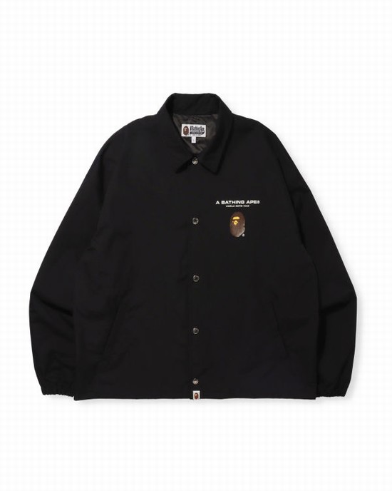Geaca Bape Grafice Relaxed Fit Coach Barbati Negrii | WVHTOR420