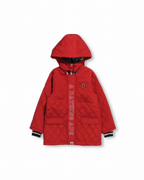 Geaca Bape Quilting Copii Rosii Deschis | LNDVYJ502