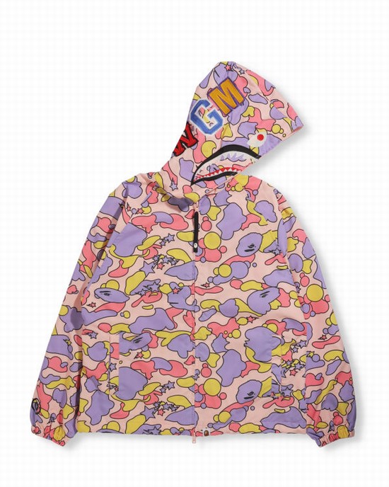 Geaca Bape STA Camo Oversized Full Zip Dama Roz | JWKOXI976