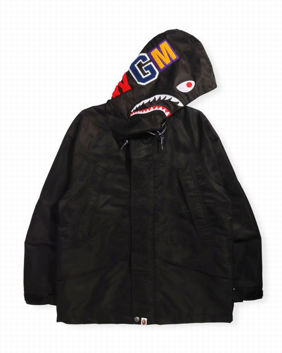 Geaca Bape Shark Snowboard Barbati Negrii | JFWUOS649