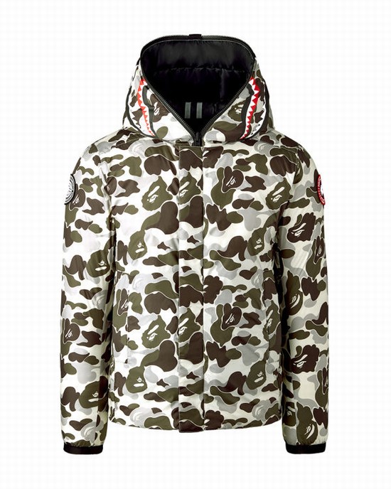 Geaca Bape X Canada Goose X Concepts ABC Camo Crofton Shark Cu Glugă Light Barbati Gri | CSIZQG843