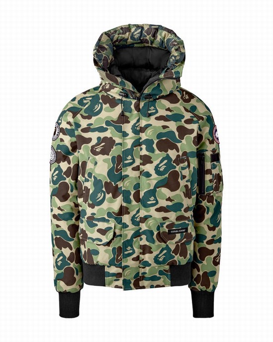 Geaca Bape X Canada Goose X Concepts ABC Camo Chilliwack Bomber Barbati Verzi | KLPVMJ047