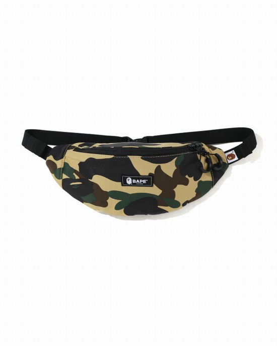 Geanta De Talie Bape 1st Camo Barbati Galbeni | UIAYFB632