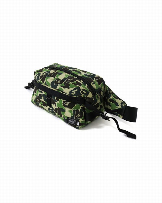 Geanta De Talie Bape Porter ABC Camo Barbati Verzi | ABLJKM620