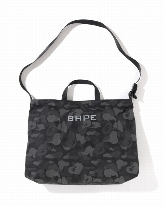 Geanta De Umar Bape ABC Dot Reflective Barbati Negrii | HBNAEL753