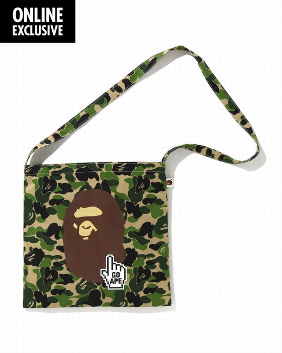 Geanta De Umar Bape BAPEONLINE Sacoche Barbati Verzi | VFNCZY826