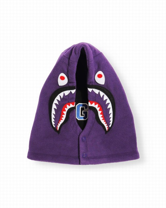 Gât Cald Bape Shark Copii Violet | PBZAIW190