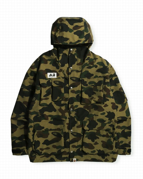 Hanorac Bape 1st Camo Mountain Barbati Verzi | KEZIMJ840