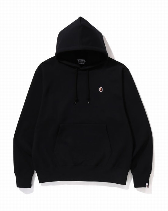 Hanorac Cu Gluga Bape Ape Head One Point Relaxed Fit Pullover Barbati Negrii | AHEVDQ286