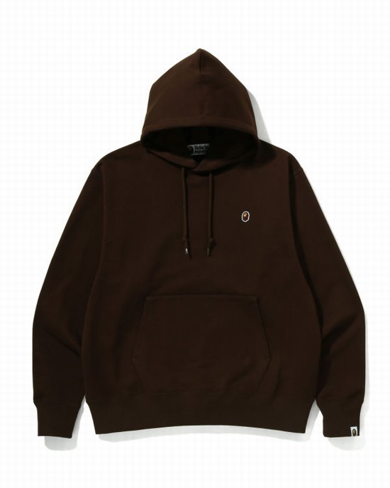 Hanorac Cu Gluga Bape Ape Head One Point Relaxed Fit Pullover Barbati Maro | SOAVZK437
