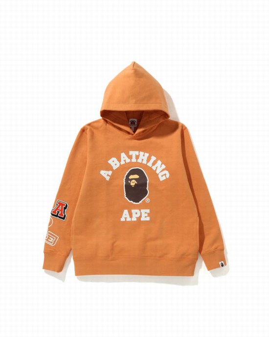 Hanorac Cu Gluga Bape Multi Fonts Pullover JR Copii Portocalii | OYKGJW635