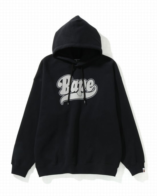 Hanorac Cu Gluga Bape Oversized Pullover Dama Negrii | WAMRQX620