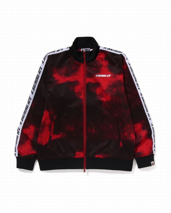 Hanorace Bape A Bathing Ape Dye Track Barbati Rosii Deschis | ULHTPS197