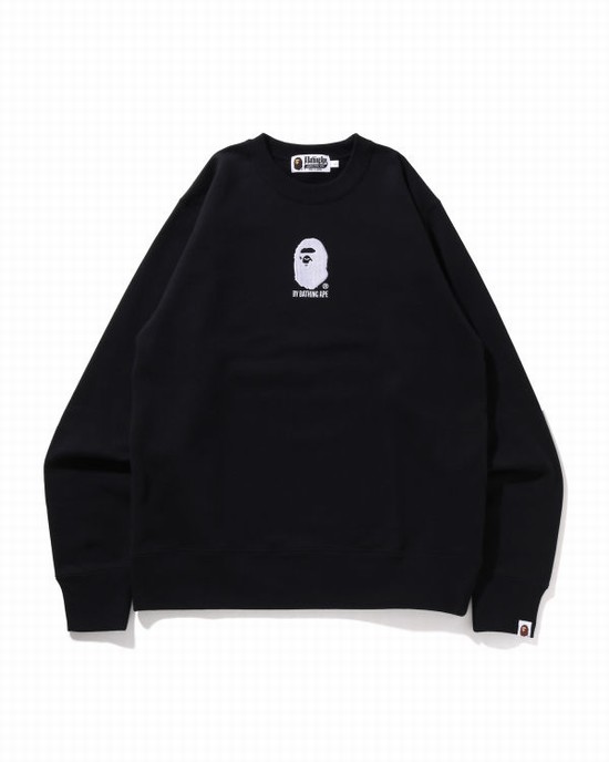 Hanorace Bape By Bathing Ape Embroidery Barbati Negrii | KYUJZO365