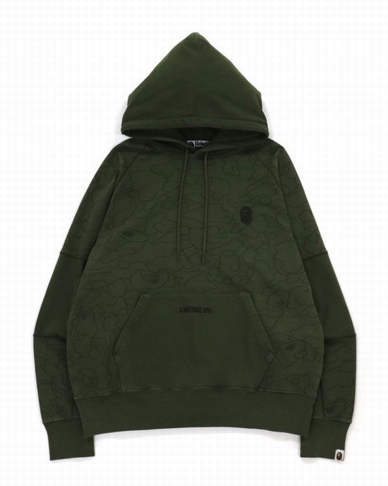 Hanorace Bape Line 1st Camo Washed Relax Barbati Verzi | ZTMIPX379