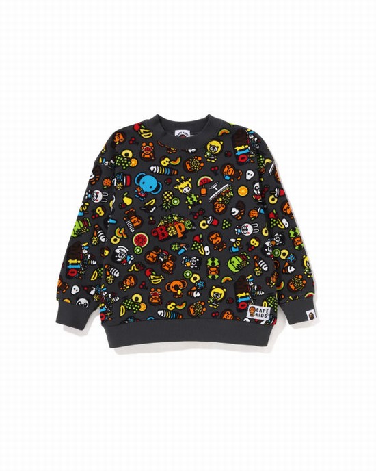 Hanorace Bape Milo Mixed Fruit Copii Gri Inchis | BZWARV485