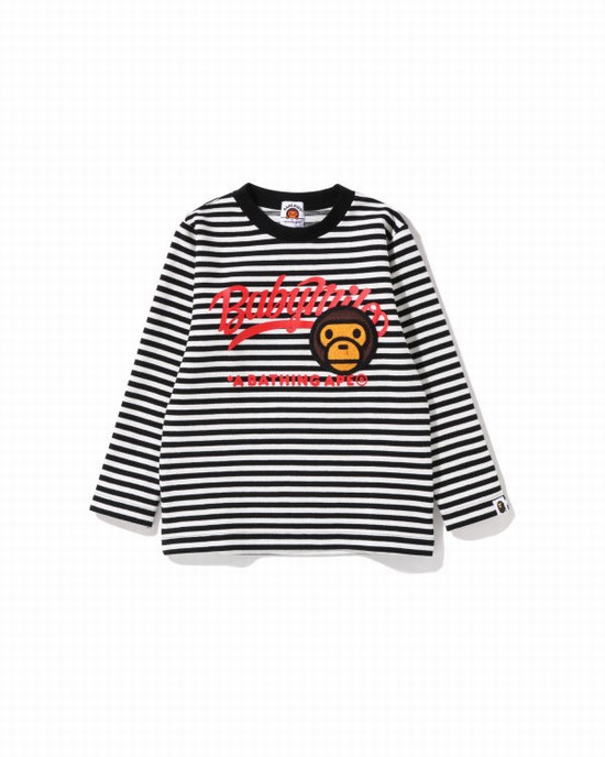 Hanorace Bape Milo Patch Hoop Crewneck Copii Negrii | RUEGNO869