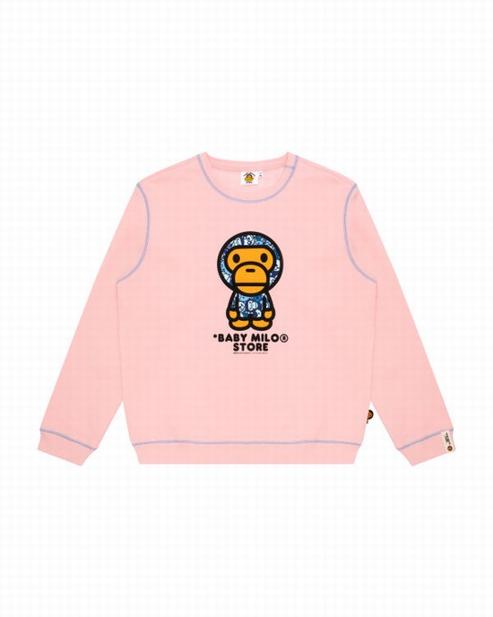 Hanorace Bape Milo crew neck Dama Roz | RTPAFI936