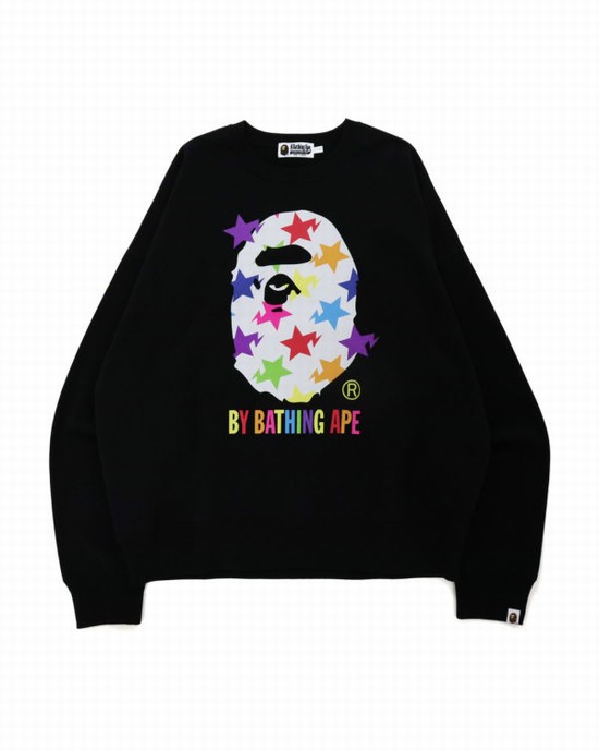 Hanorace Bape STA Pattern By Bathing Ape Barbati Negrii | EYOIJL758