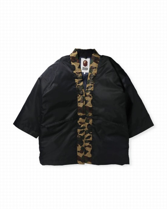 Jachete Din Puf Bape 1st Camo Hanten Barbati Verzi Inchis | WVCUTI698