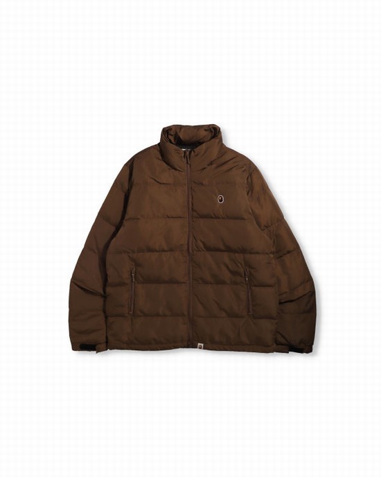 Jachete Din Puf Bape Ape Head One Point Barbati Bej | LPFZQR849