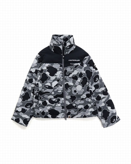 Jachete Din Puf Bape STA Camo Dama Negrii | EXTDHP705