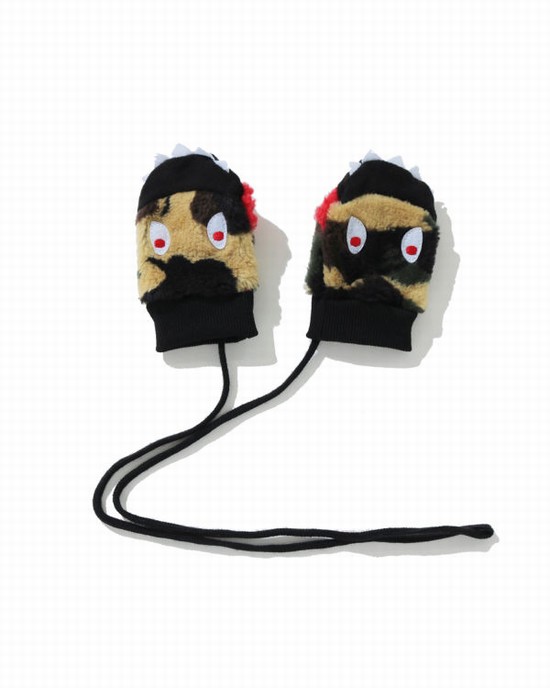Manusi Bape 1st Camo Boa Shark Mittens Copii Galbeni | ENKCBQ091