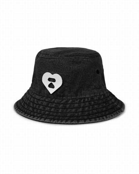 Palarie Bape Denim bucket Dama Negrii | SLOJQX813