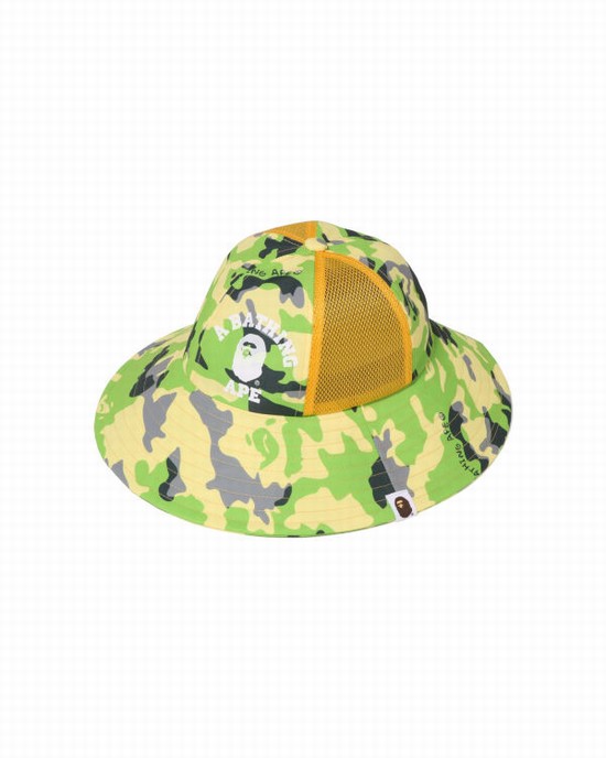 Palarie Bape Woodland Camo Mesh Copii Verzi | GVUSLJ238