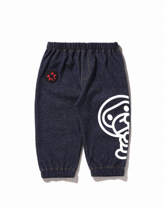 Pantaloni Bape Milo Copii Albastri | GWKQAZ617