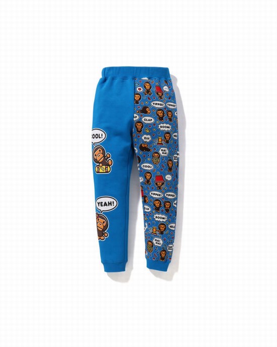 Pantaloni Bape Milo Speech Balloon Slim Copii Albastri | KTREPJ483