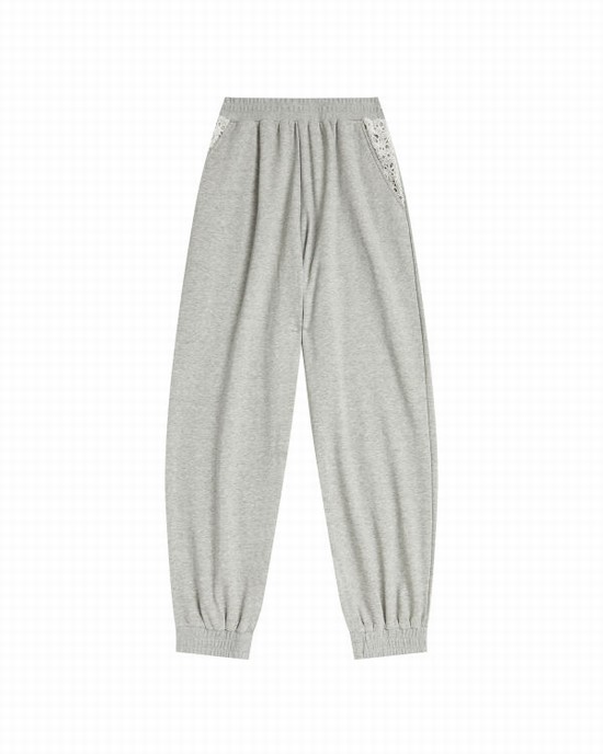 Pantaloni Bape Relaxed Dama Gri | PLWAFT429