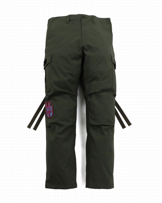 Pantaloni Bape Relaxed Fit 6 Pocket Barbati Verzi | LPENKX657