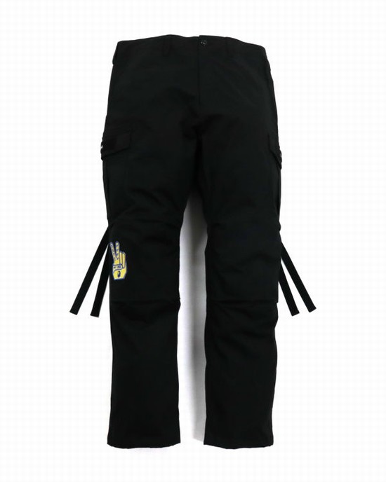 Pantaloni Bape Relaxed Fit 6 Pocket Barbati Negrii | WFROPU784
